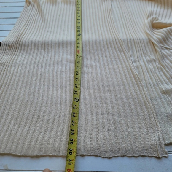 Kenneth Cole New York Women Beige Tan Poncho Open Front Cardigan Acrylic OS - Picture 3 of 11